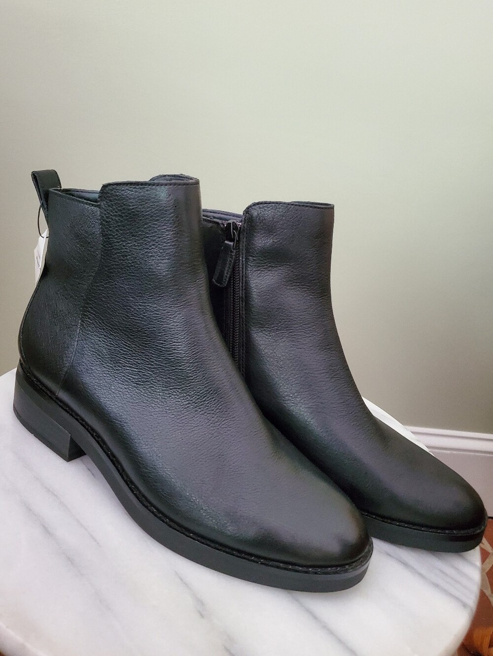 Cole Haan River Chelsea Waterproof Leather Booties Black 8.5 NWT